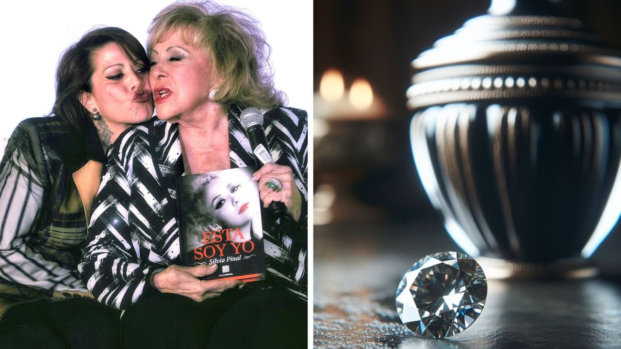 Diamante hecho con las cenizas de Silvia Pinal habría causado conflictos con los hijos de la diva del cine mexicano
