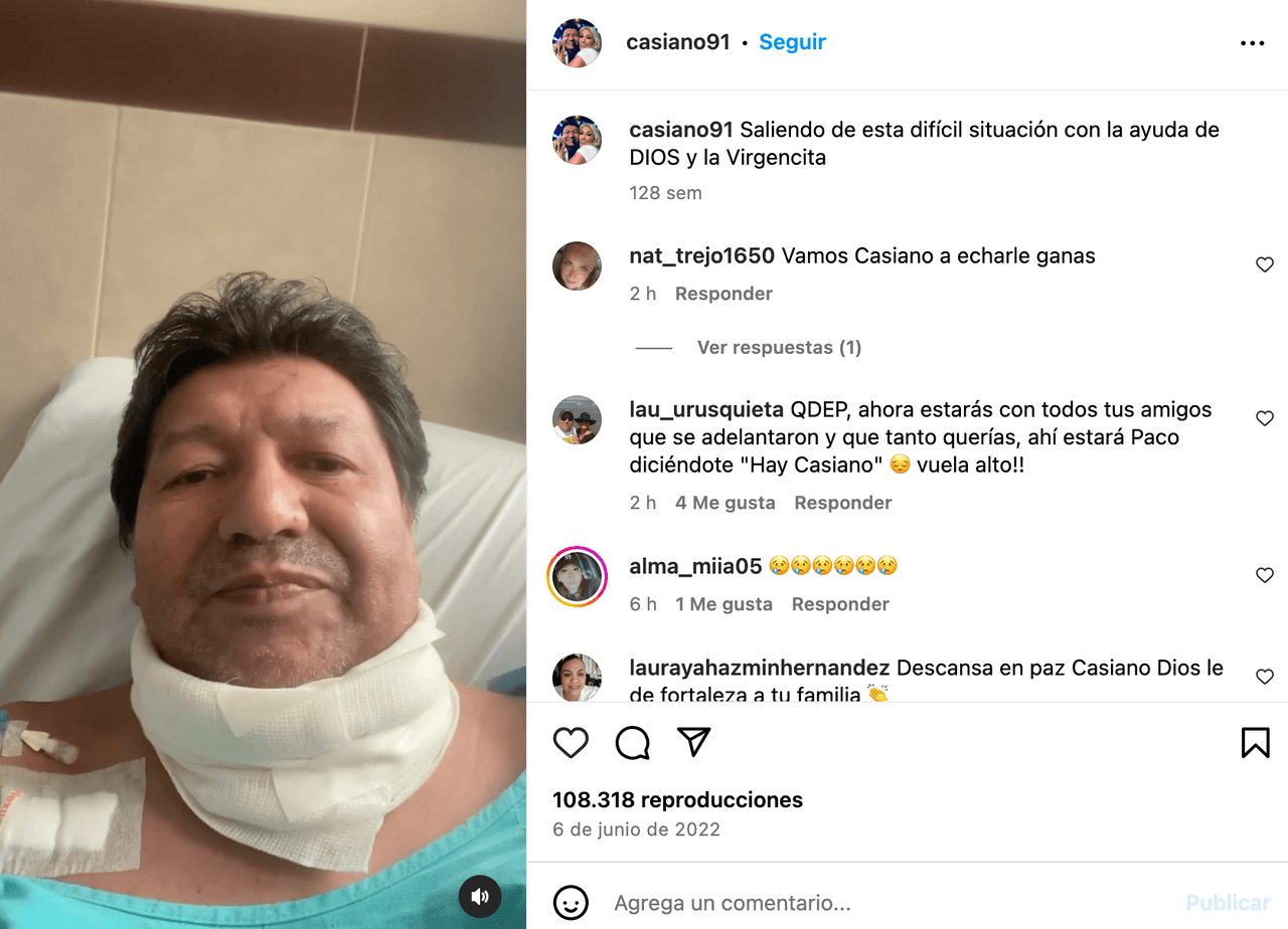 Casiano, integrante de Hoy, estuvo hospitalizado antes de morir