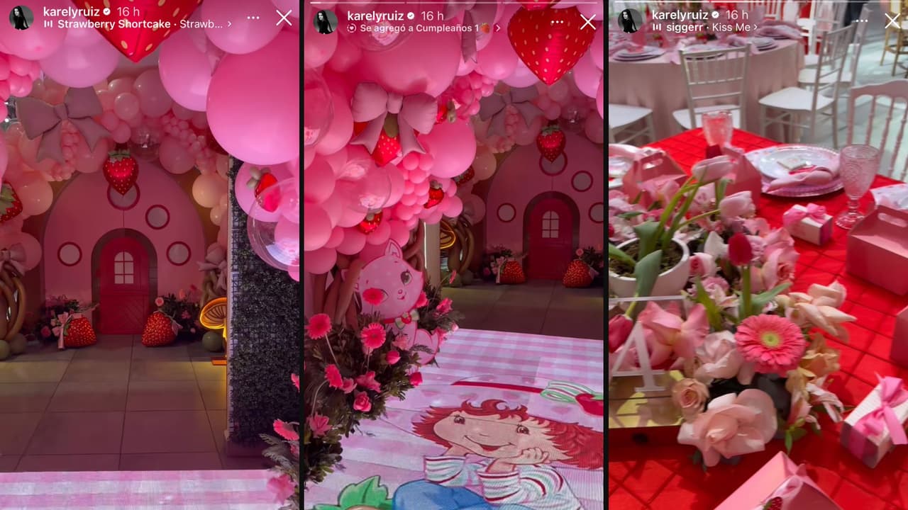 Karely Ruiz celebra el primer cumpleaños de su hija con gran fiesta
