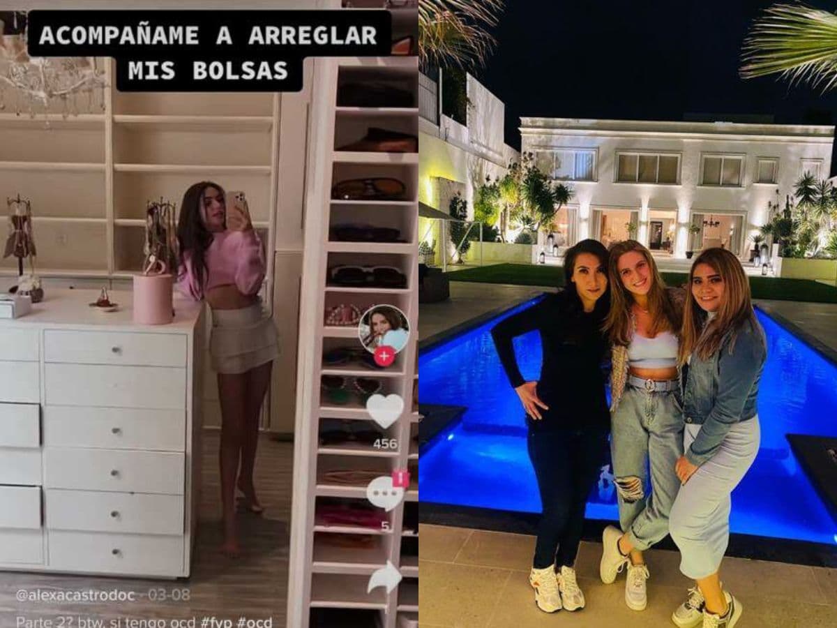 Alexa y Danka Castro muestras el interior de su casa.