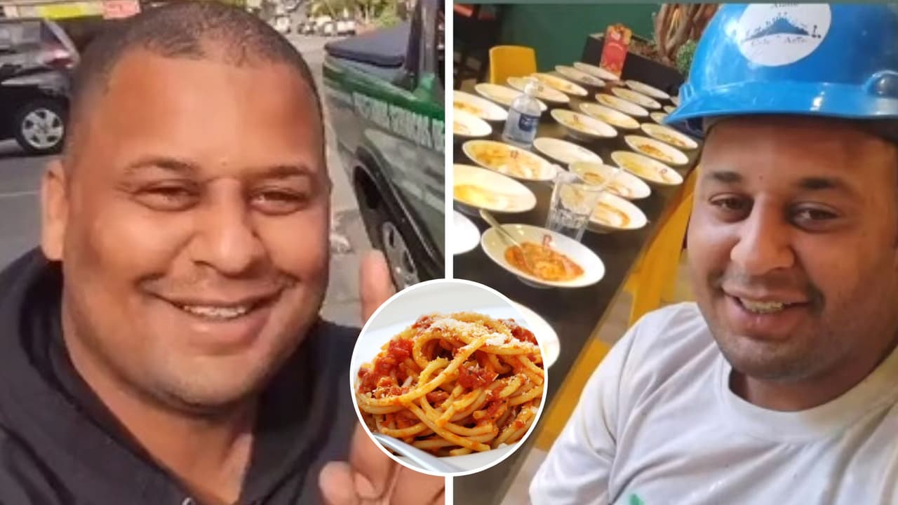 Hombre asiste a buffet, pide 15 platos de pasta y tras pedir 8 más lo corren del lugar