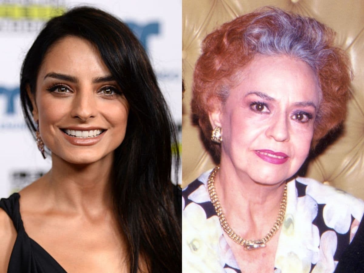 Aislinn Derbez demuestra con una foto que es idéntica a su abuela Silvia.