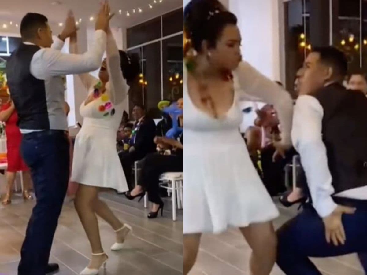 Pareja baila 'Eso tilín' en su boda y se vuelve viral.