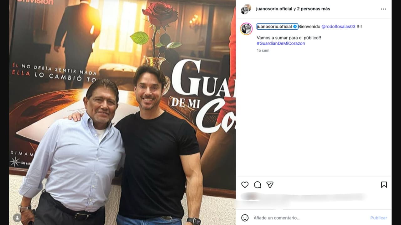 Rodolfo Salas regresa a TelevisaUnivision en la nueva telenovela de Juan Osorio, 'Guardián de mi corazón'