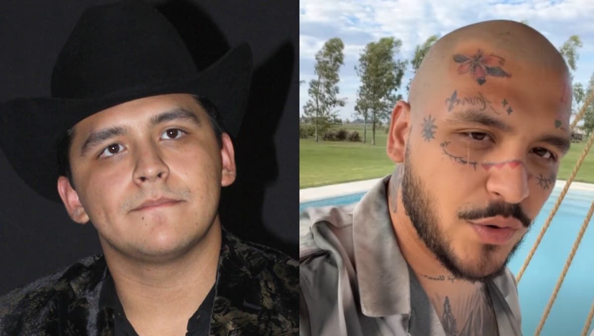 El asombroso antes y después de Christian Nodal en FOTOS