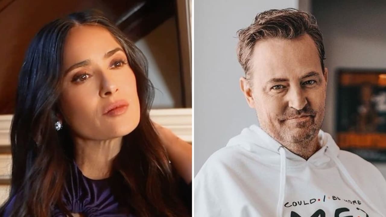 Salma Hayek revela su “tristeza” por la muerte de Matthew Perry: “Te has ido demasiado pronto”