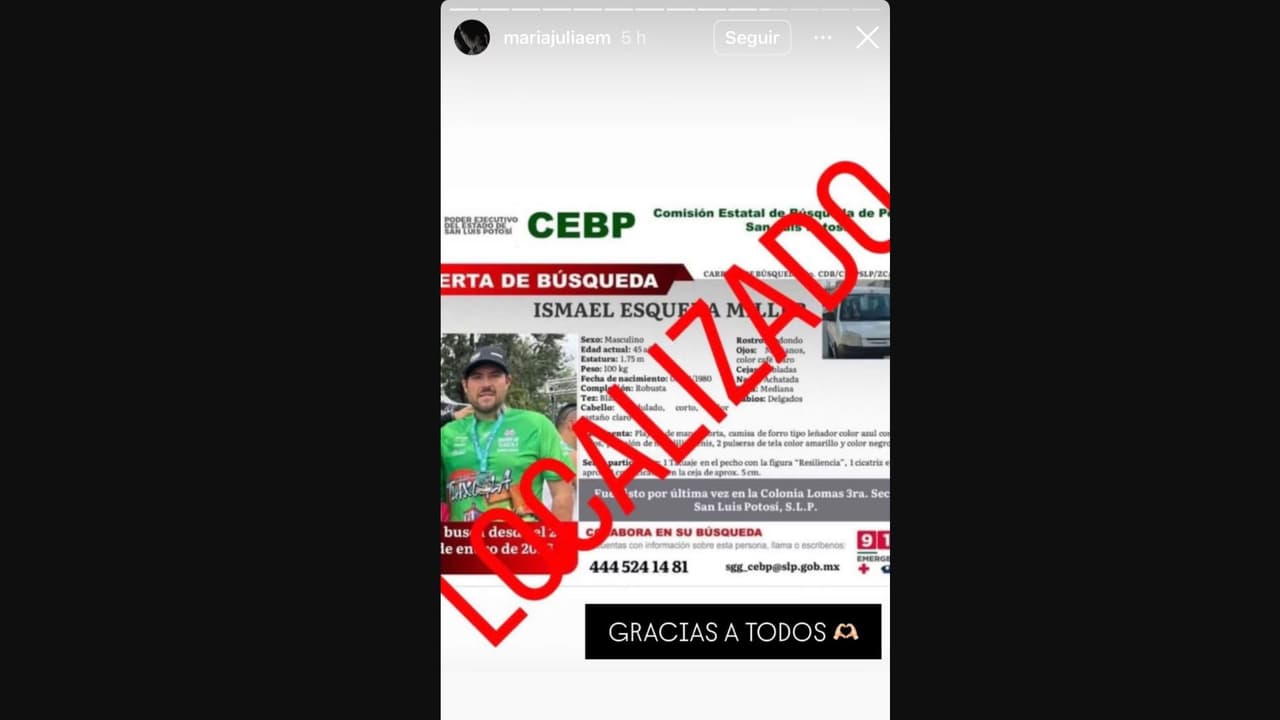 Localizan al nieto de Lucha Villa tras estar desaparecido por 24 horas