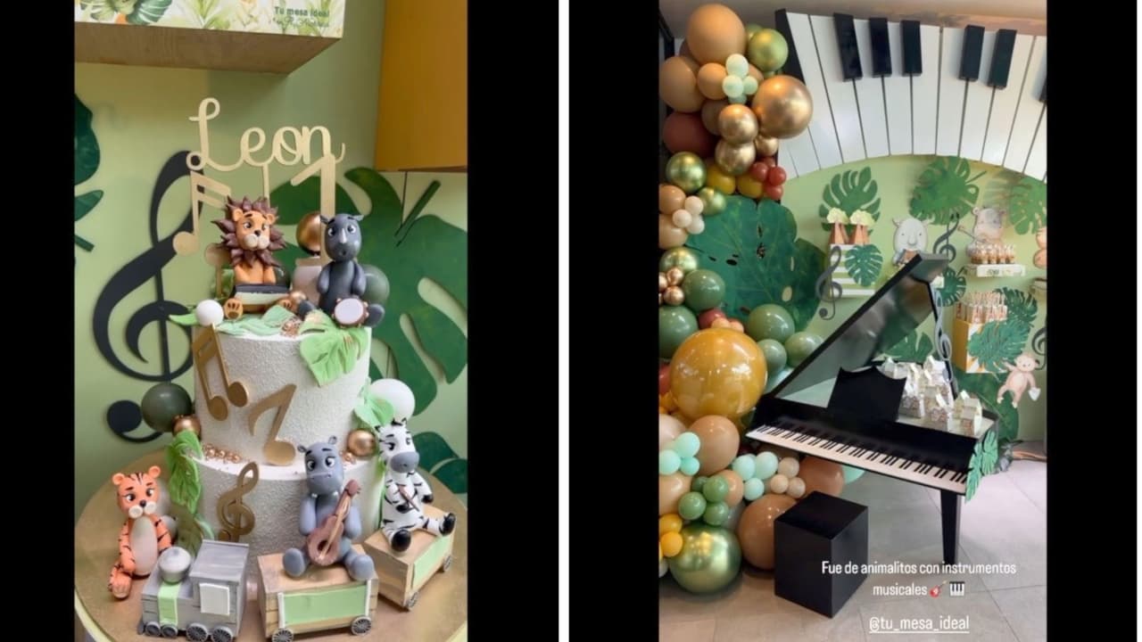 A través de sus historias de Instagram, Cynthia Rodríguez compartió todos los detalles de la fiesta de cumpleaños de su hijo León