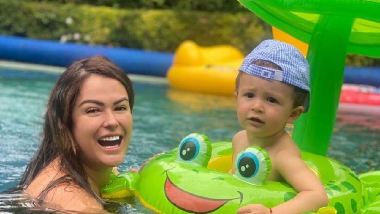 Mariana Echeverría disfruta de la maternidad con Lucca.