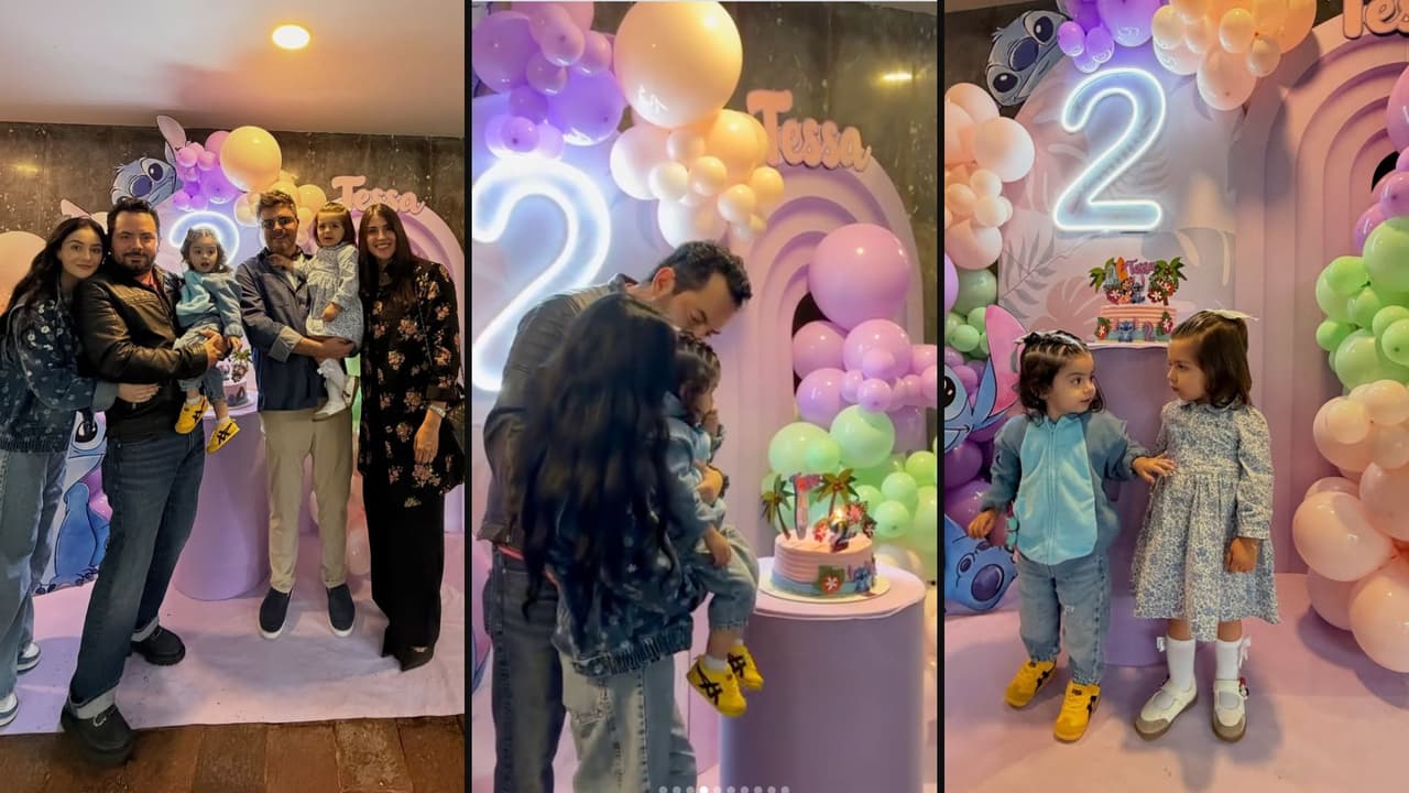 Paul Stanley, Joely Bernat y su hija Victoria disfrutaron de la fiesta de cumpleaños de Tessa