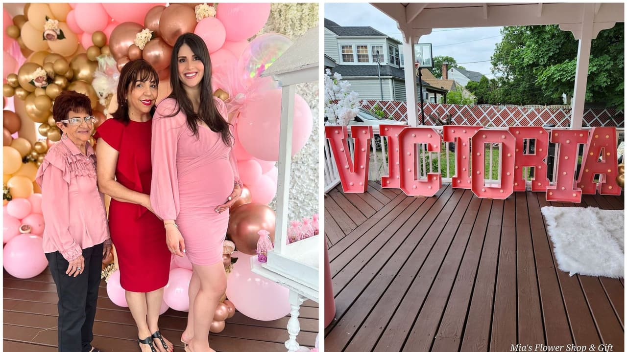 Joely Bernat se reunió con su familia en Estados Unidos para su primer baby shower