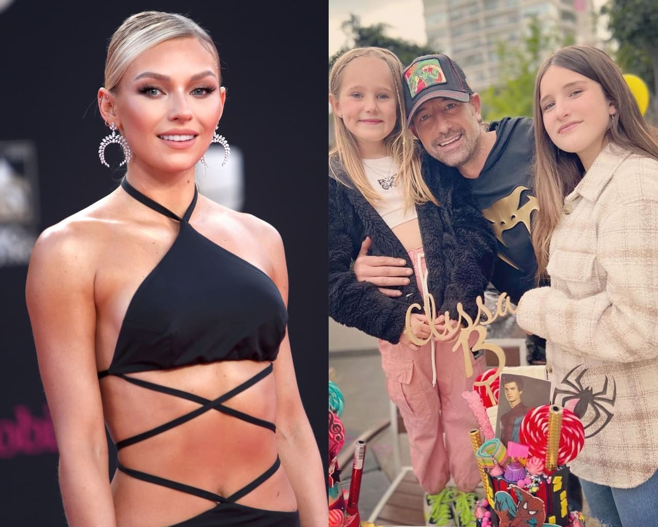 La actriz fue captada como pocas veces junto a las hijas de Gabriel Soto y Geraldine Bazán.