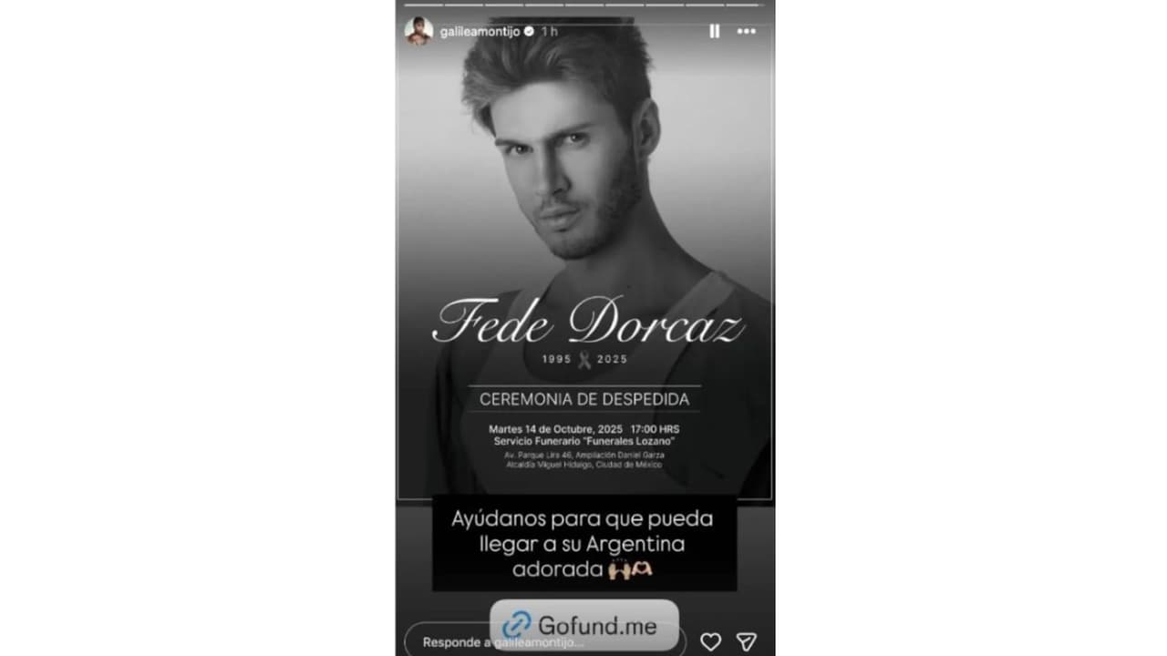 Este 14 de octubre se realizará una misa de despedida a Fede Dorcaz.