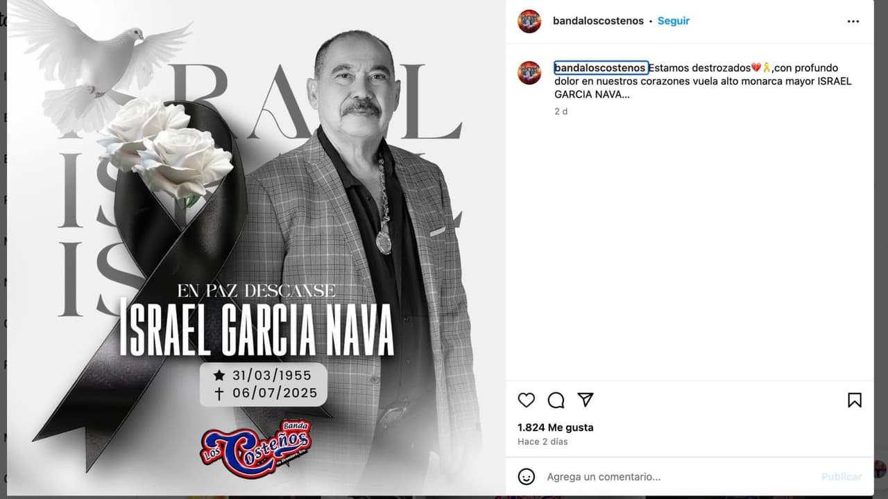 Muere el músico Israel García Nava.