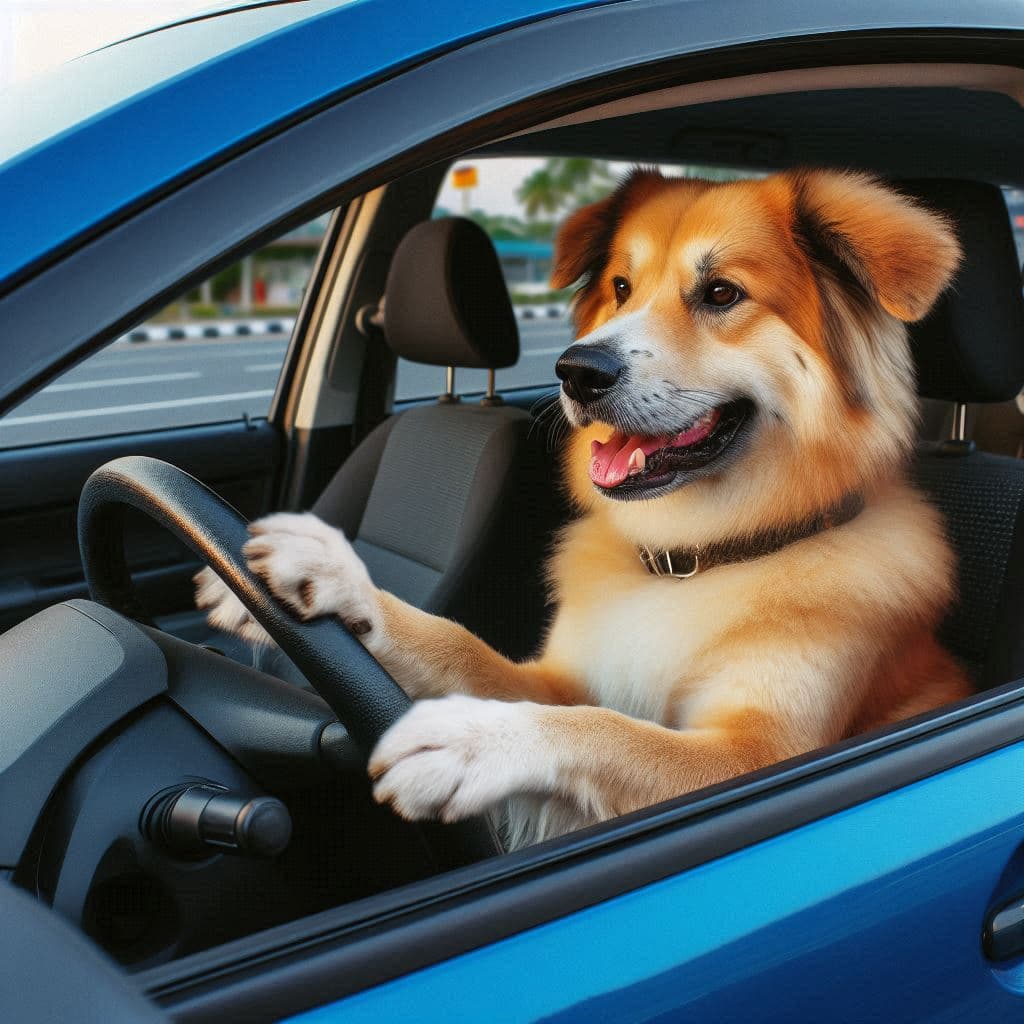 Un refugio en Nueva Zelanda llamó la atención por enseñarle a varios perros a manejar