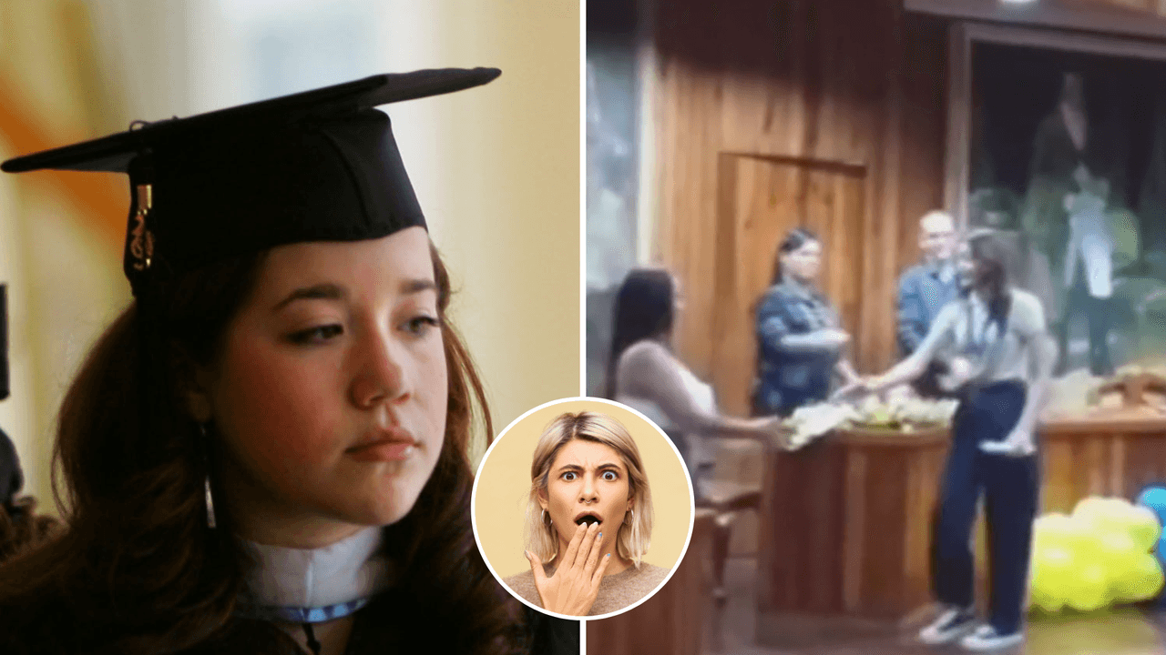 Joven ignora a profesores en ceremonia de graduación: no les da la mano y causa debate en TikTok