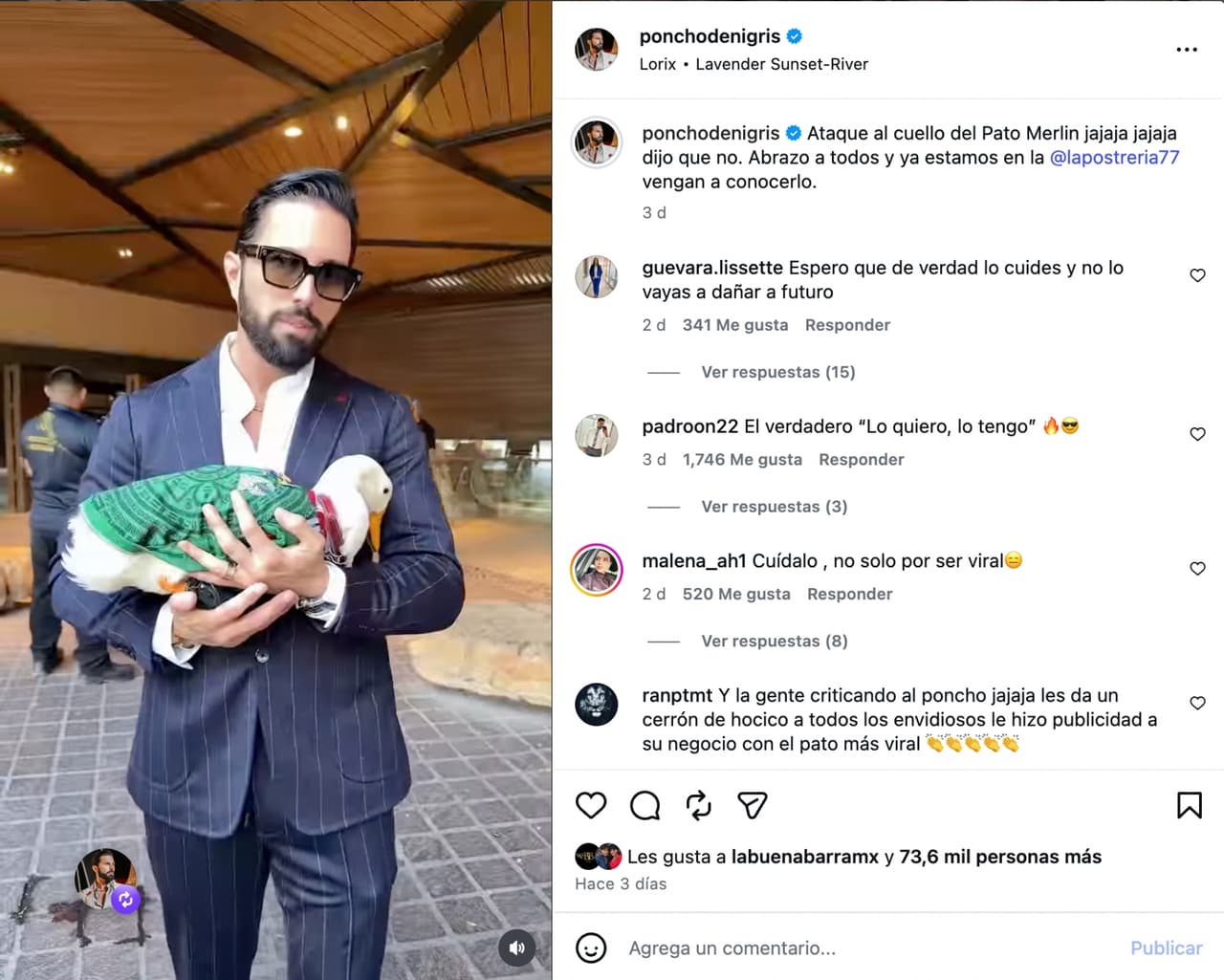 Pato Merlín y Poncho de Nigris.
