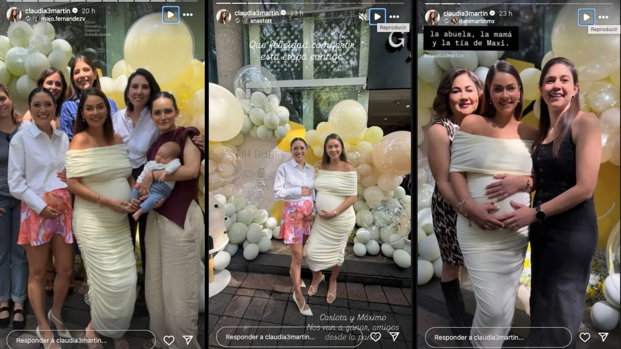Claudia Martín celebra el baby shower de su hijo Máximo