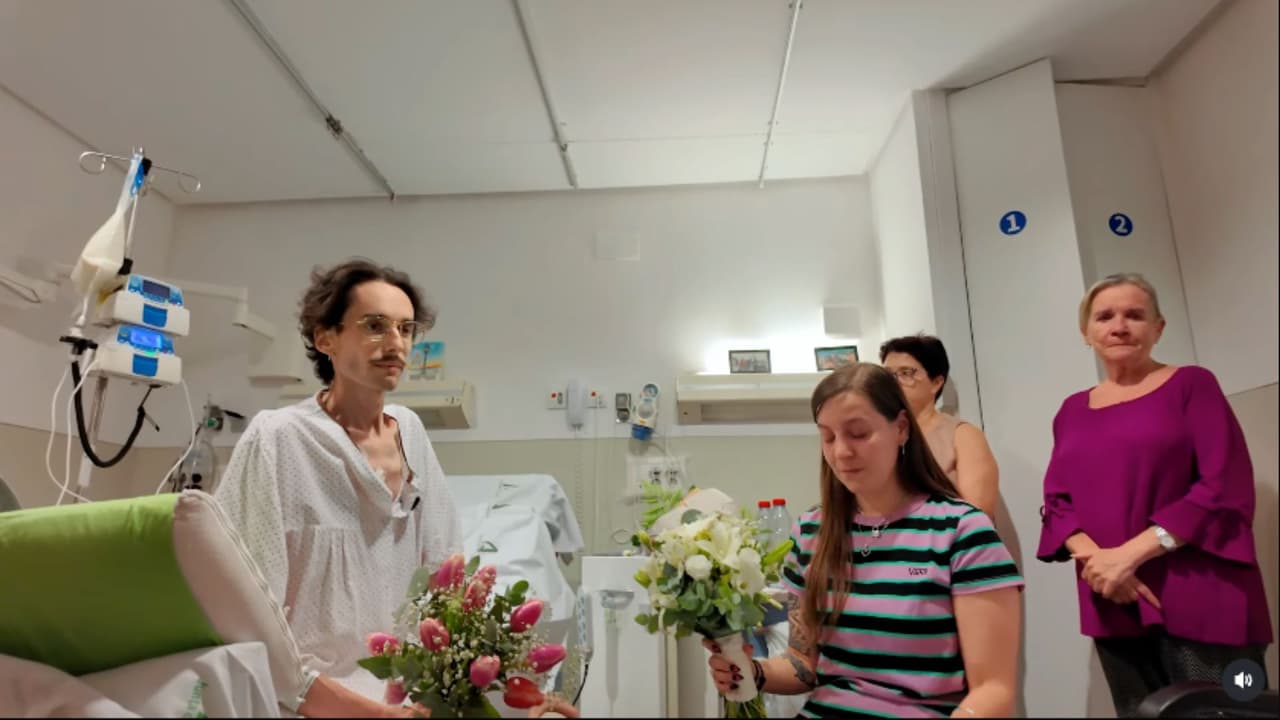 Influencer Juan Jyoza celebró su boda civil en el hospital pocos días antes de su muerte