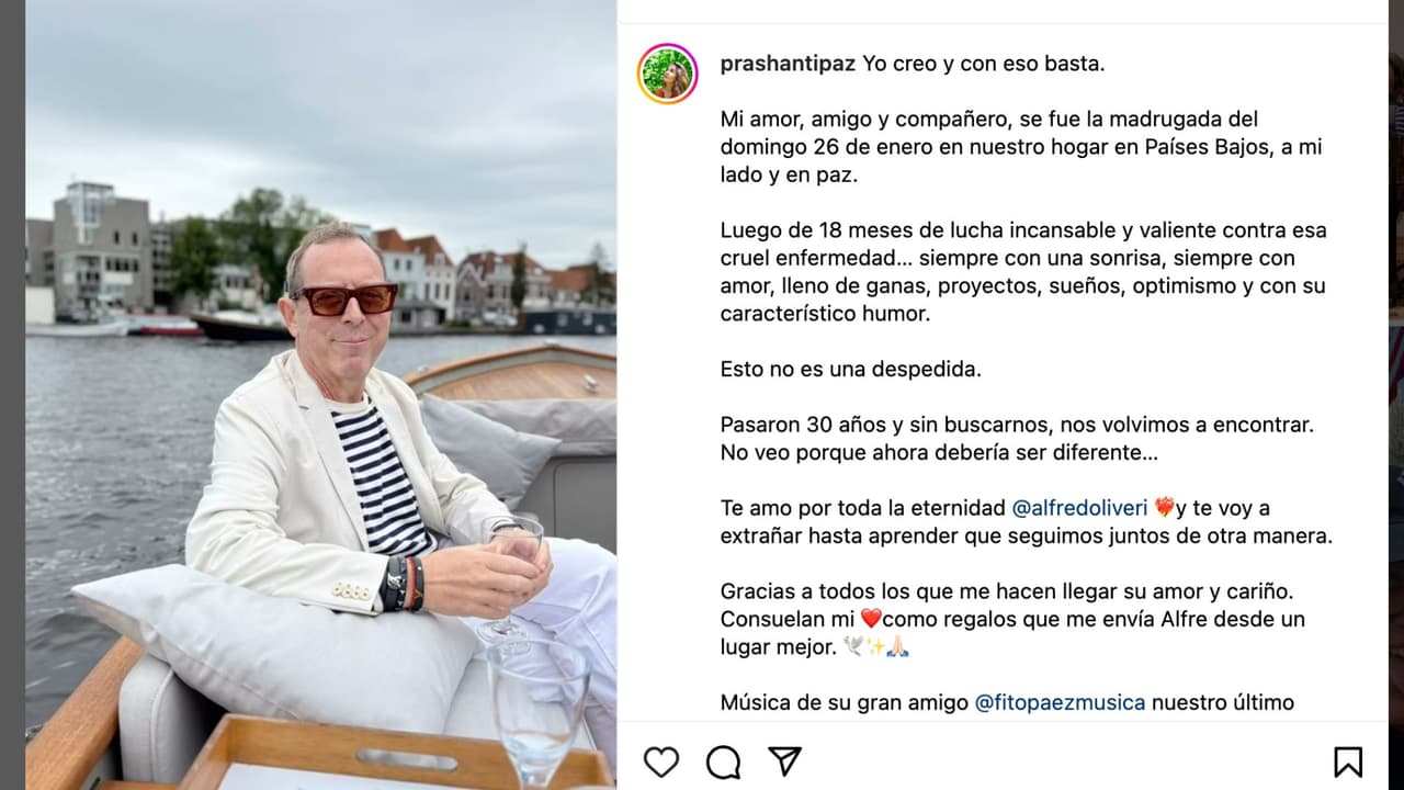 Muere el cineasta Alfred Oliveri a los 55 años.