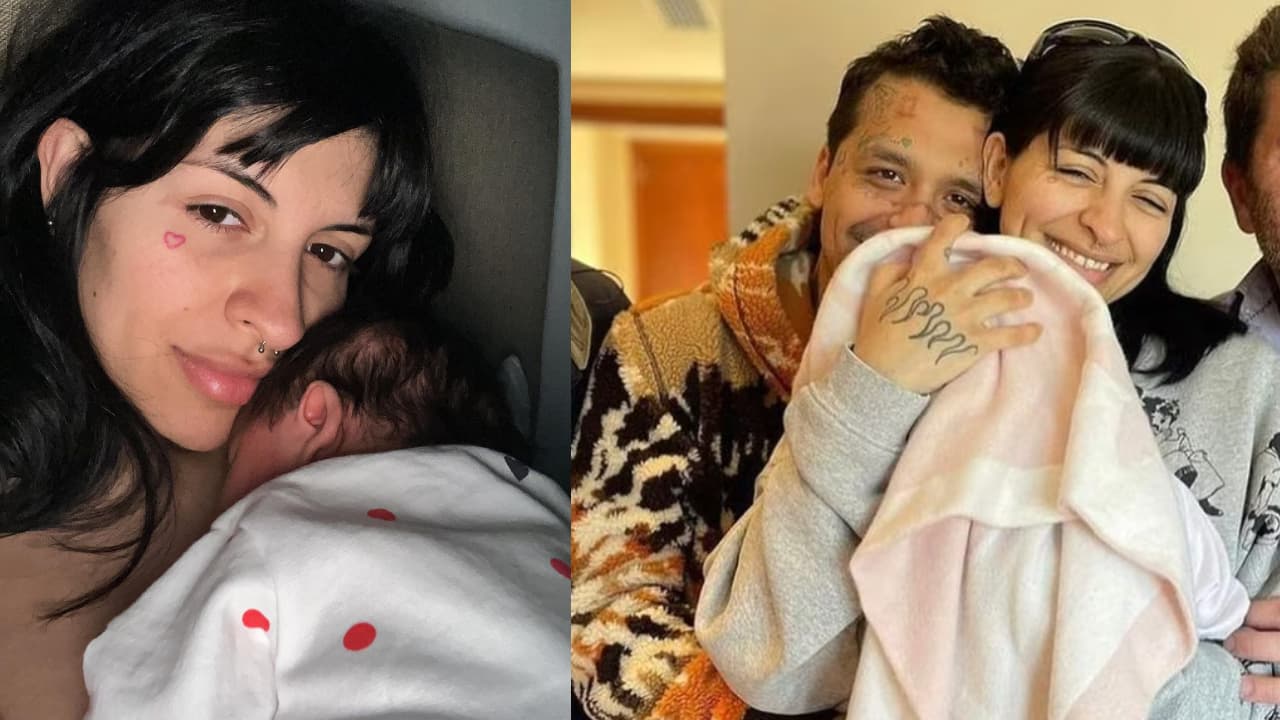 Cazzu publica nuevas fotos con hija de Nodal: sorprende al mostrar parte de la carita de la bebé