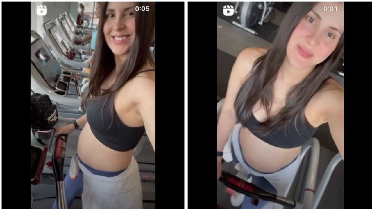 Joely continúa haciendo ejercicio de bajo impacto durante su embarazo