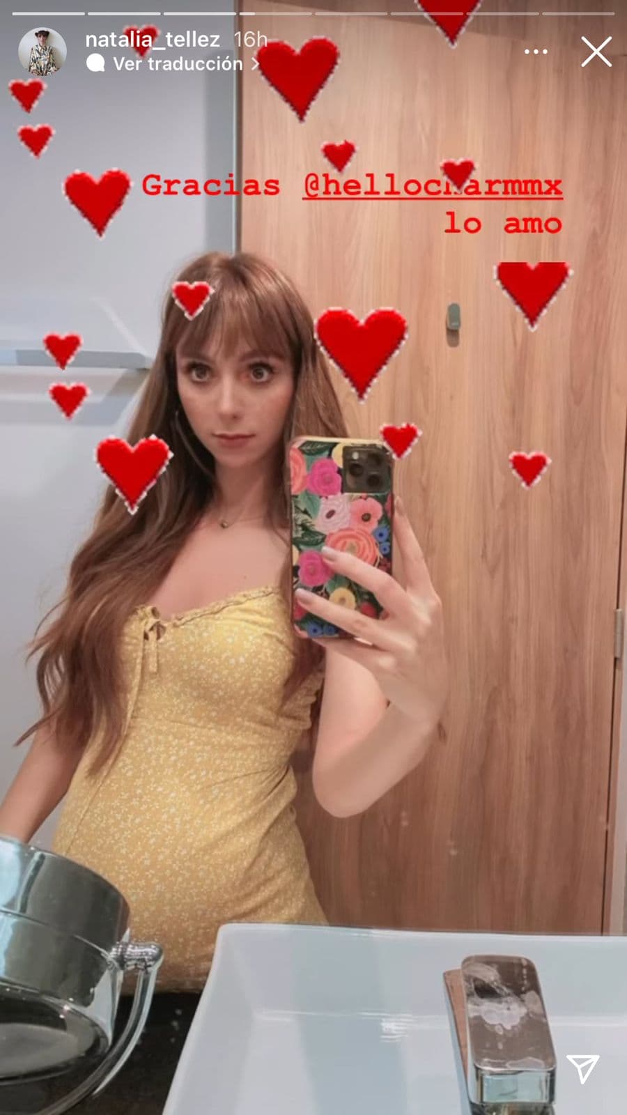 Natalia Téllez cambia de look en la recta final del embarazo.