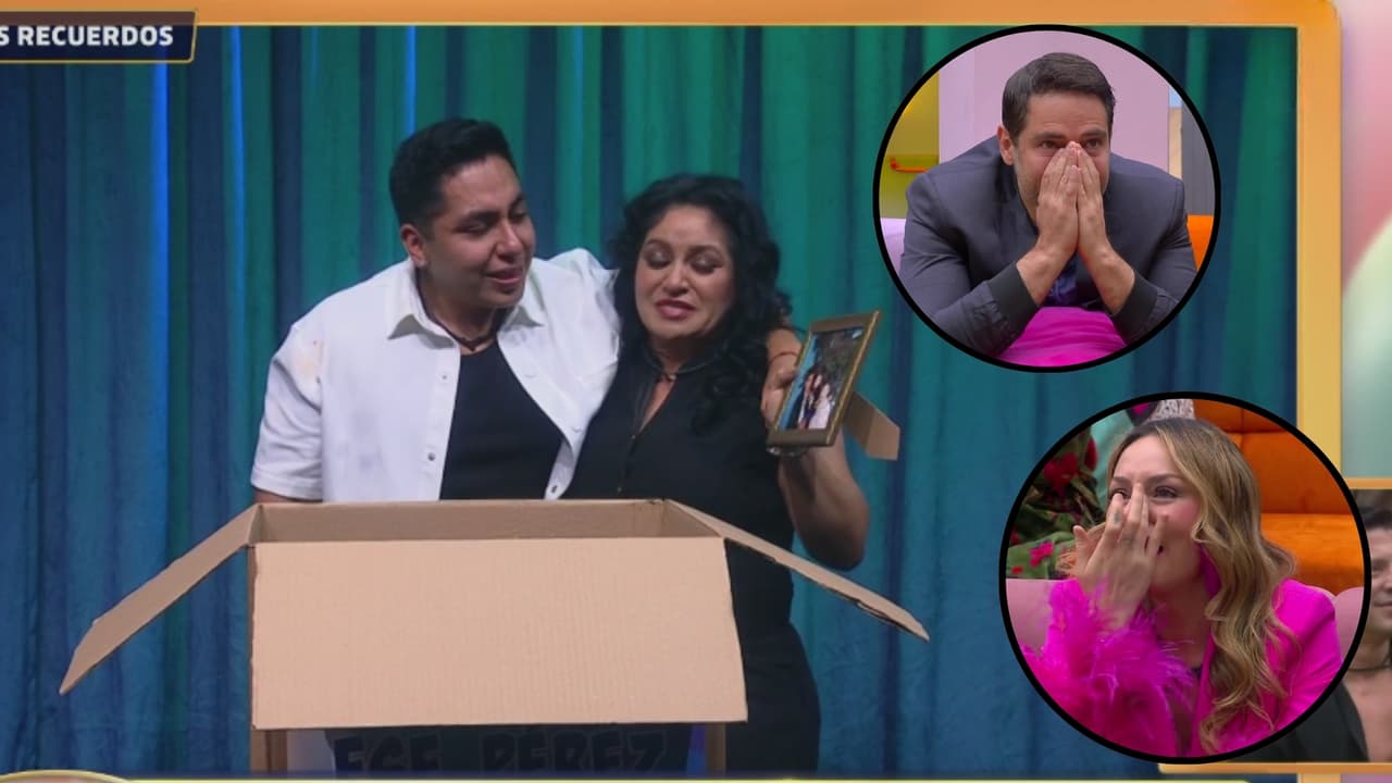 Entre lágrimas, Gema, Cynthia y Memo se emocionan al ver a Ese Pérez con su mamá