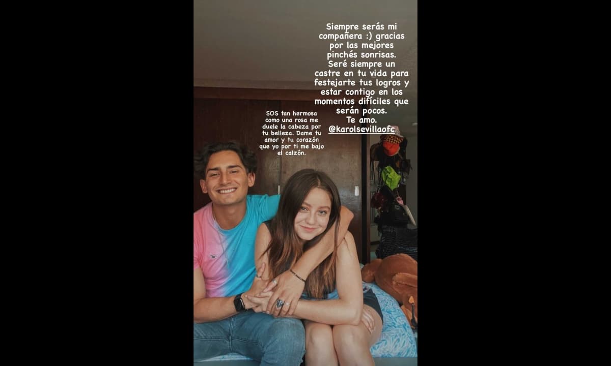 Esta fue la fotografía que la pareja publicó en redes sociales