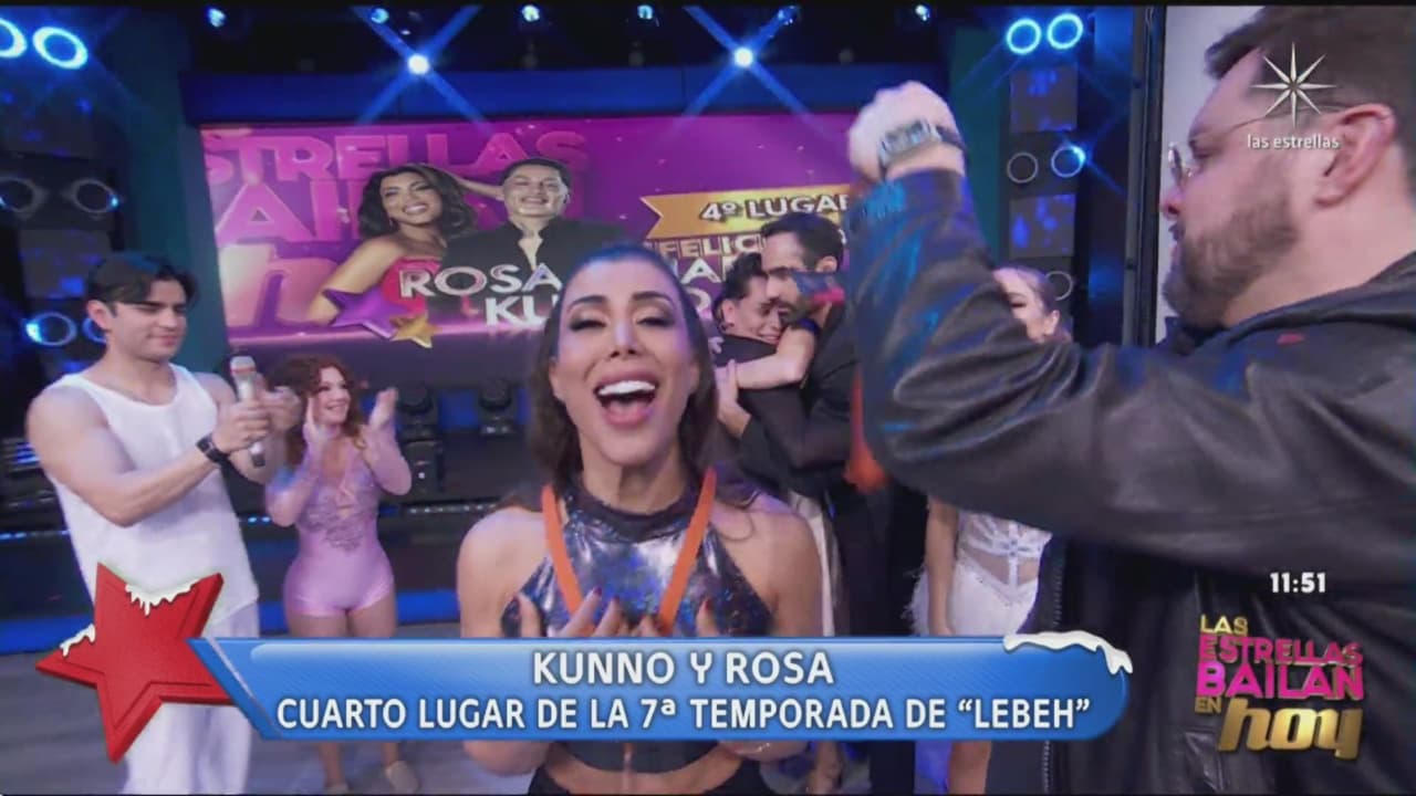 Rosa Caiafa y Kunno se quedaron con el cuarto lugar en Las Estrellas Bailan en Hoy