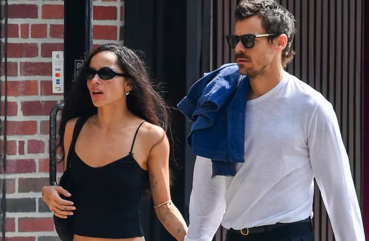 Zoë Kravitz y Harry Styles.