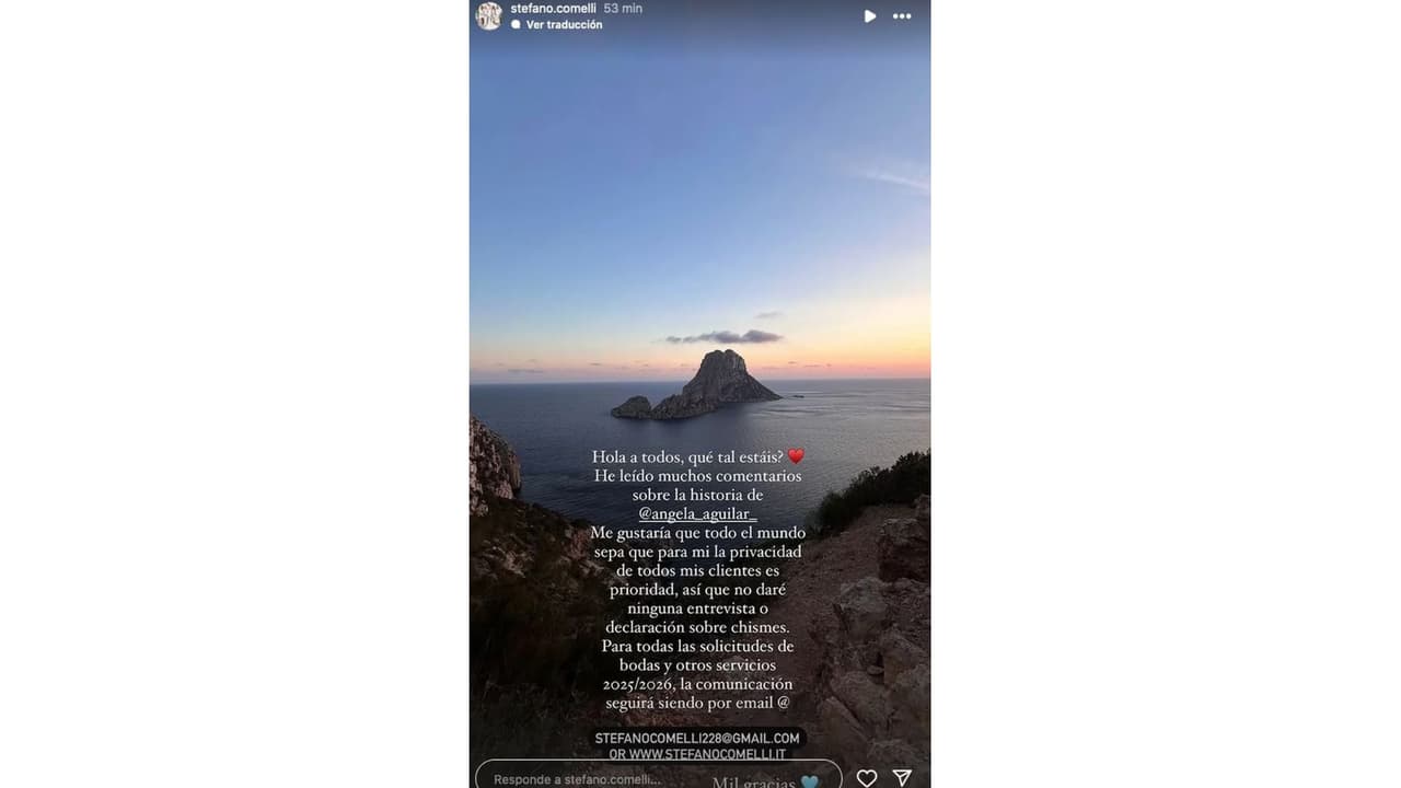 Mensaje del maquillista que publicó fotos de Ángela Aguilar y desató sospechas de boda con Nodal.