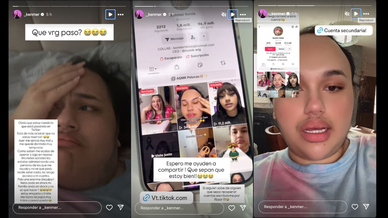Influencer Kenmer Kenia desmiente su muerte en su cuenta oficial de Instagram