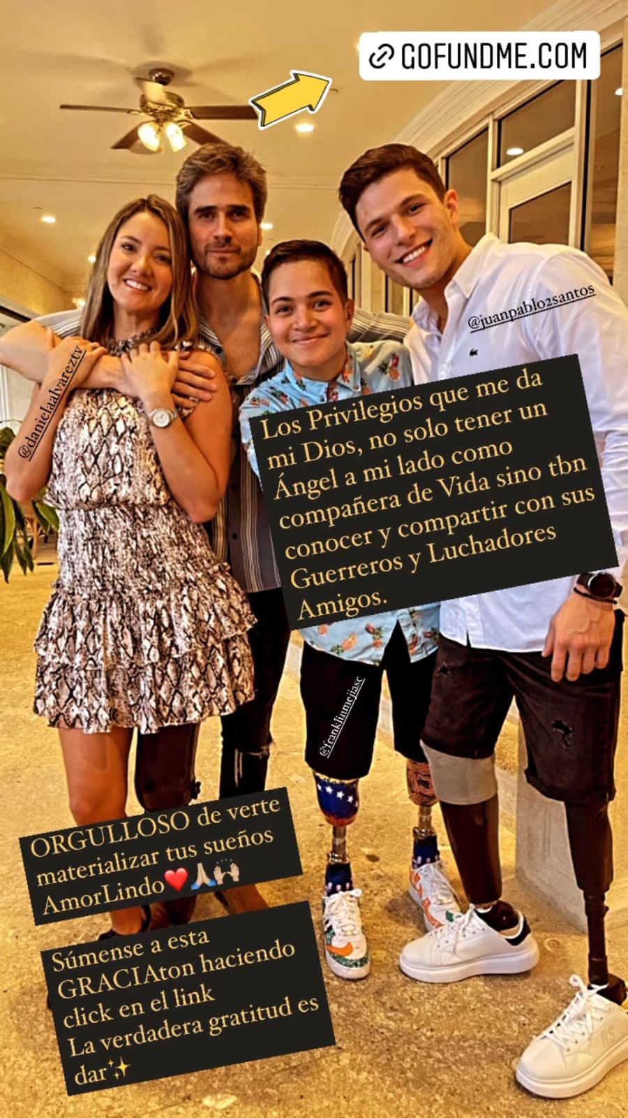 Daniel Arenas dedicó sensible mensaje a su novia Daniella Álvarez.
