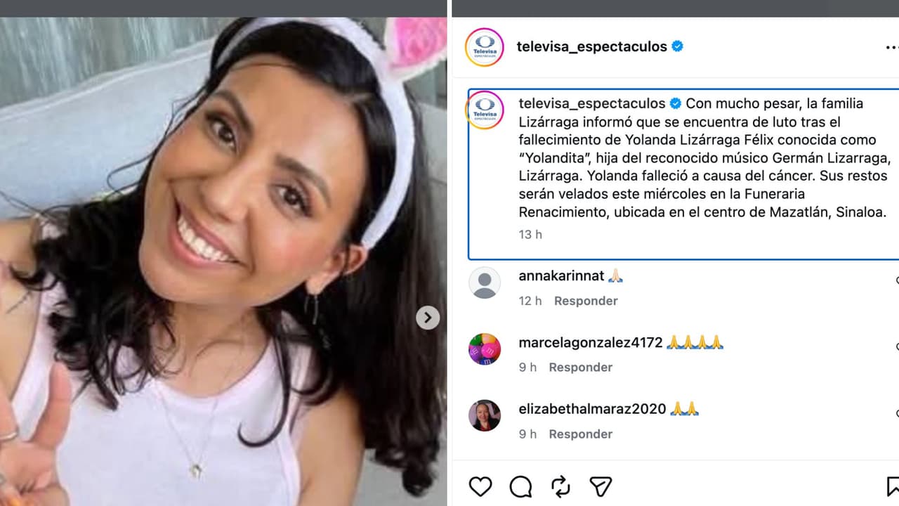 Muere hija de Germán Lizárraga.
