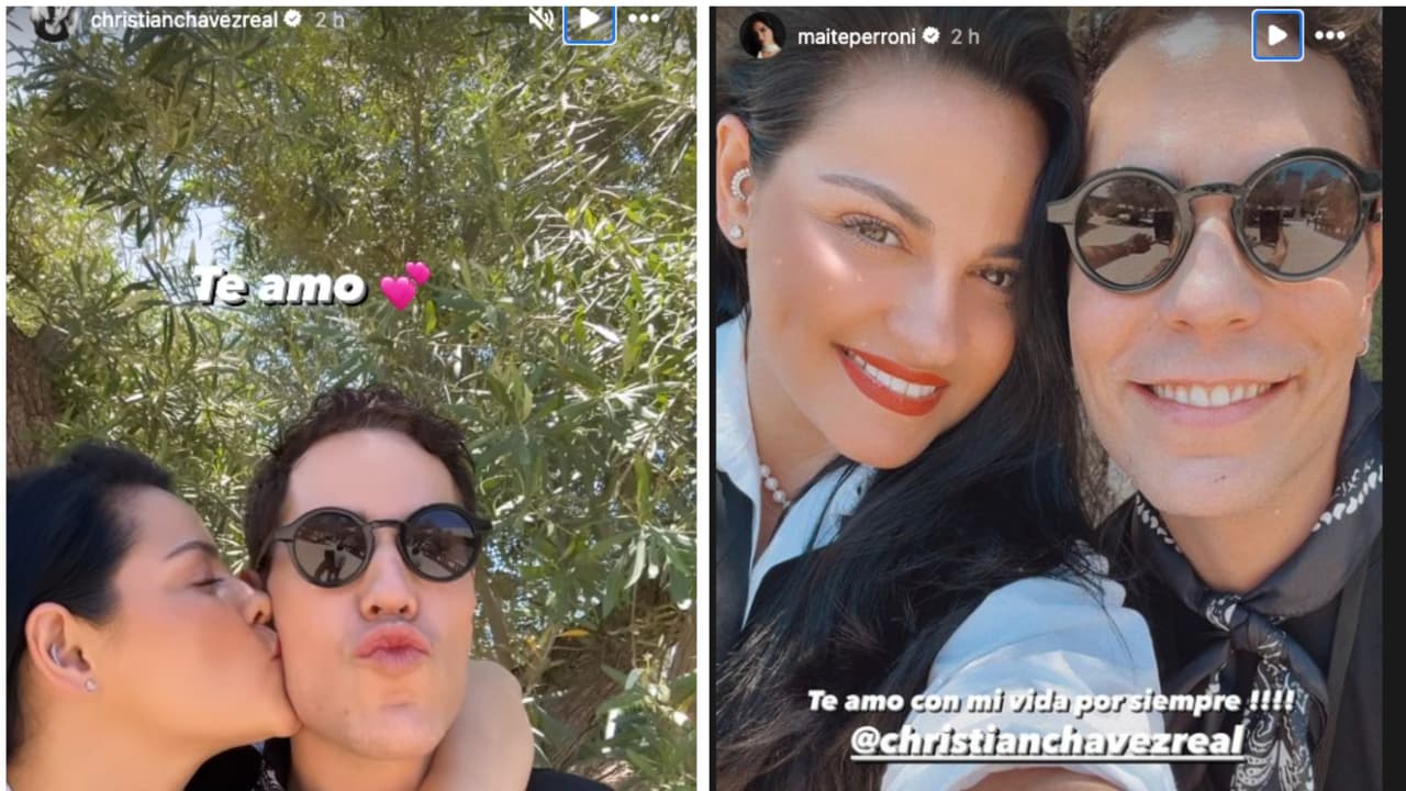 Christian Chávez y Maite Perroni se reencuentran