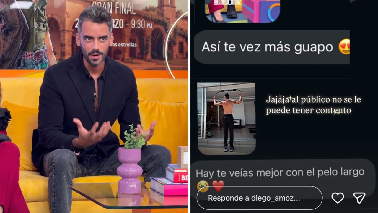 Diego Amozurrutia responde a opiniones sobre su cambio de look.