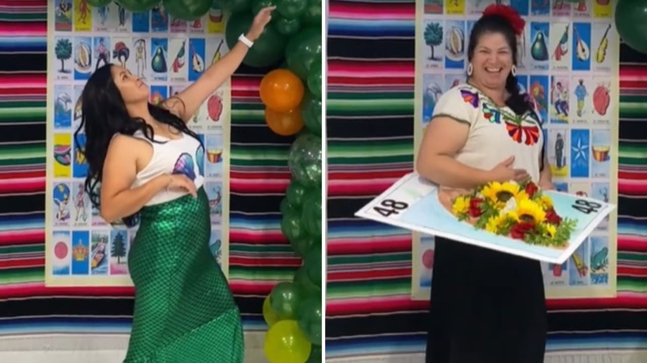 Familia mexicana celebra fiesta con temática de la lotería y disfraces encantan a TikTok
