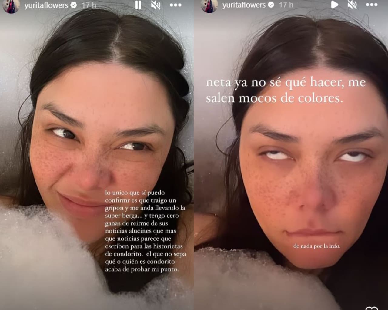 Yuridia reacciona a rumores de embarazo.