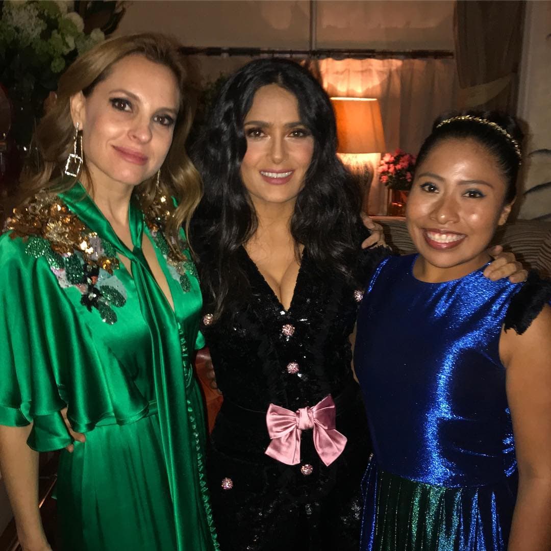 Salma Hayek se reúne con Yalitza Aparicio y Marina de Tavira en Londres