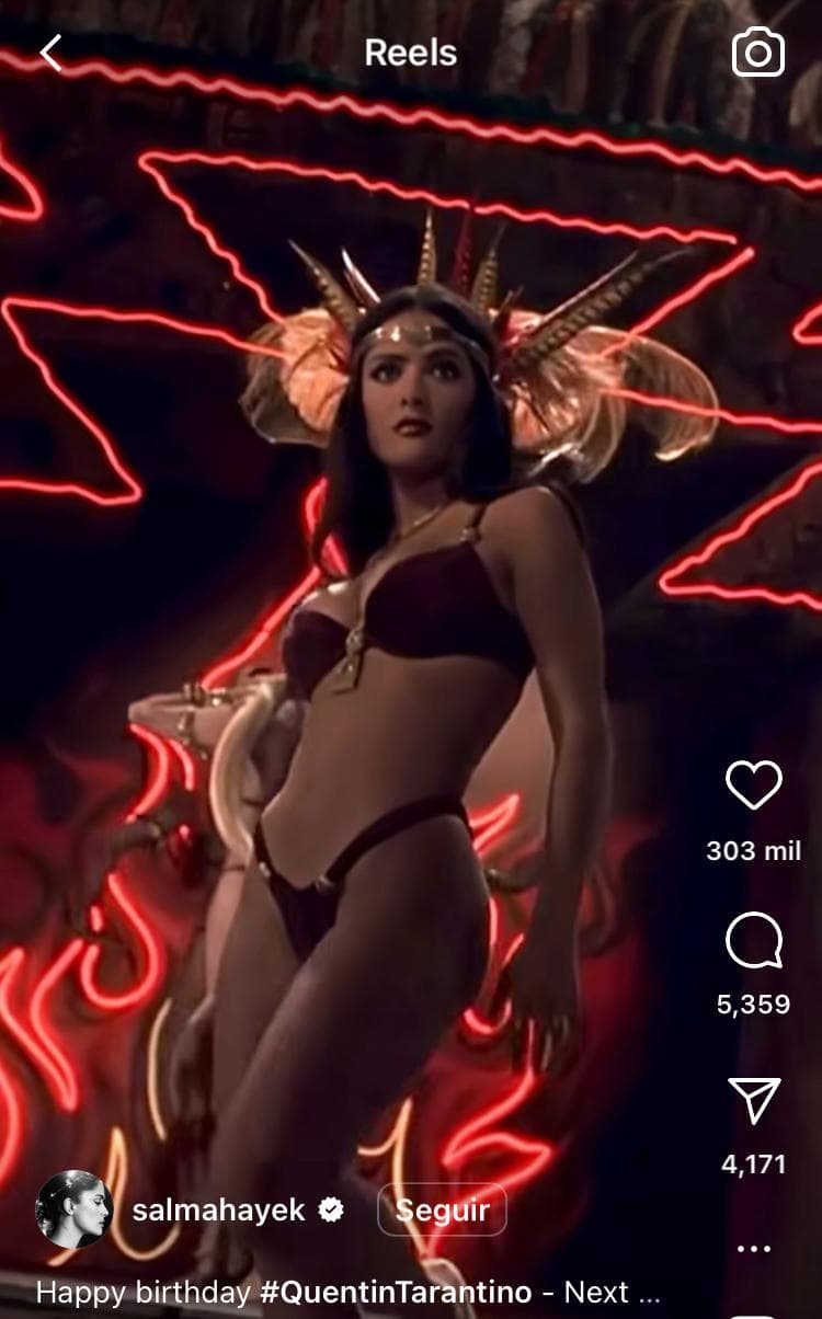 Salma Hayek en 'Del Crepúsculo al Amanecer'