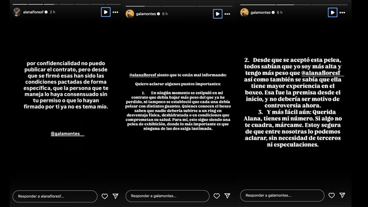 Gala Montes le responde a Alana Flores sobre su pelea de box
