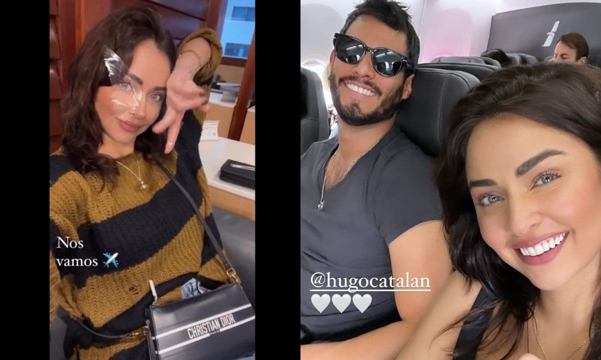 La pareja mostró el inicio de sus vacaciones en redes sociales