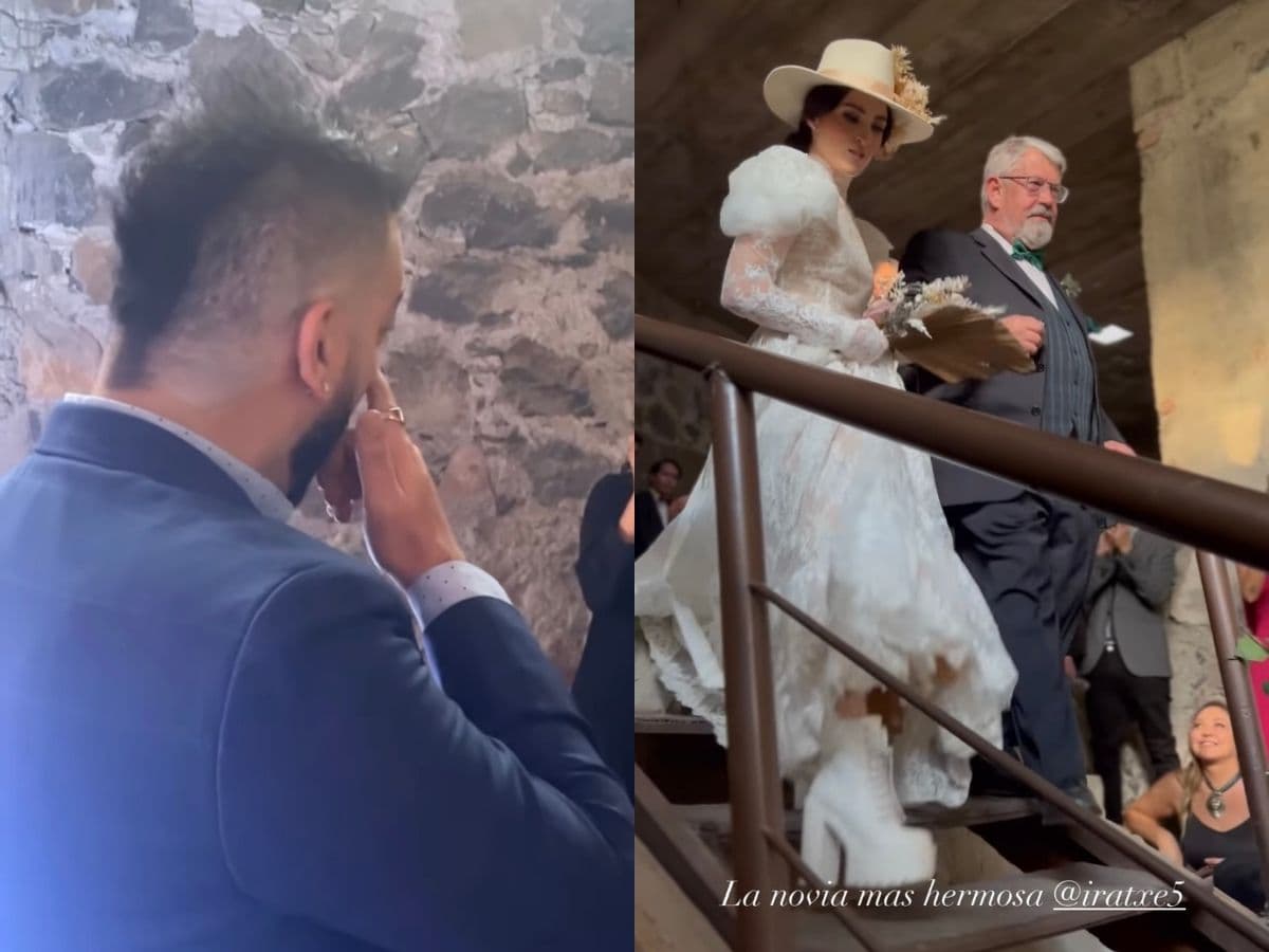 Faisy no pudo contener el llanto al ver a Iratxe Beorlegui vestida de novia.