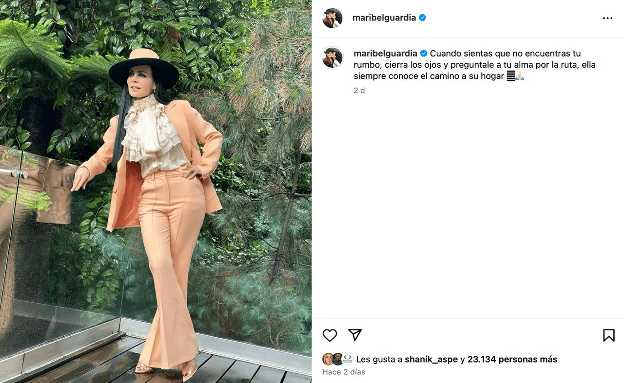 Así reaparece Maribel Guardia tras perder a su nieto