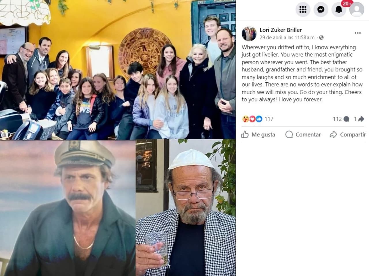 Hija de Zack Normal lo despidió con esta publicación.