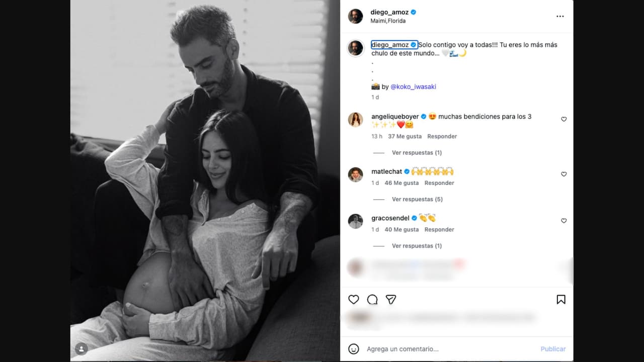 Diego Amozurrutia comparte nueva imagen junto a su pareja Sofía Ghavami