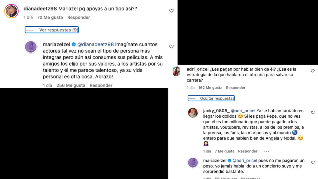 Mariazel responde a quienes la criticaron por asistir al concierto de Christian Nodal