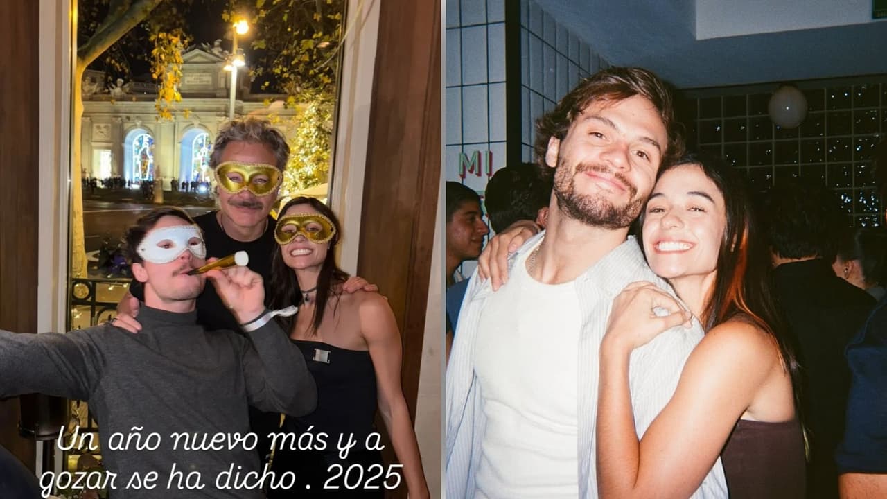 Sergio Senndel junto a sus hijos, Valeria y Graco Sendel