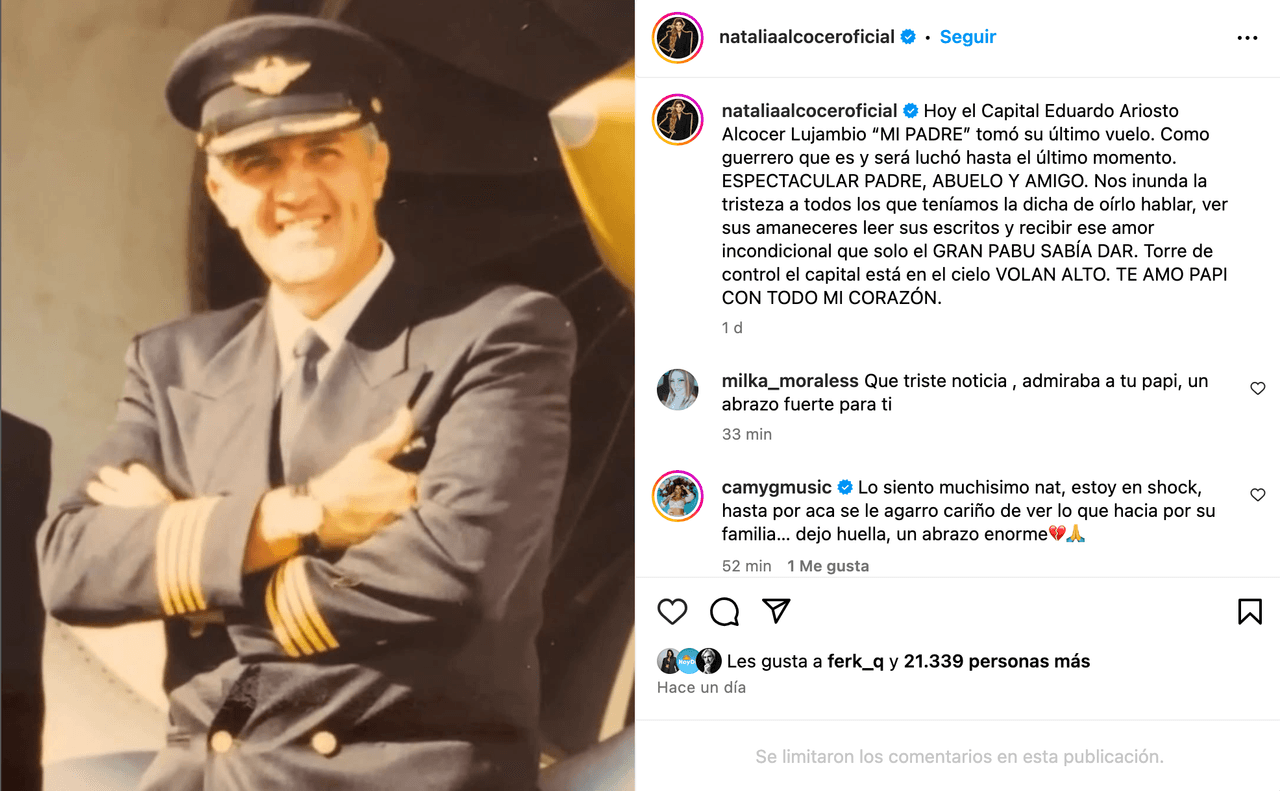 Natalia Alcocer, actriz de La rosa de Guadalupe, se despide de su papá con devastador mensaje